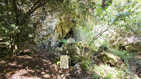 Cippo a Massucci, testimone di un significato storico immerso nella natura.