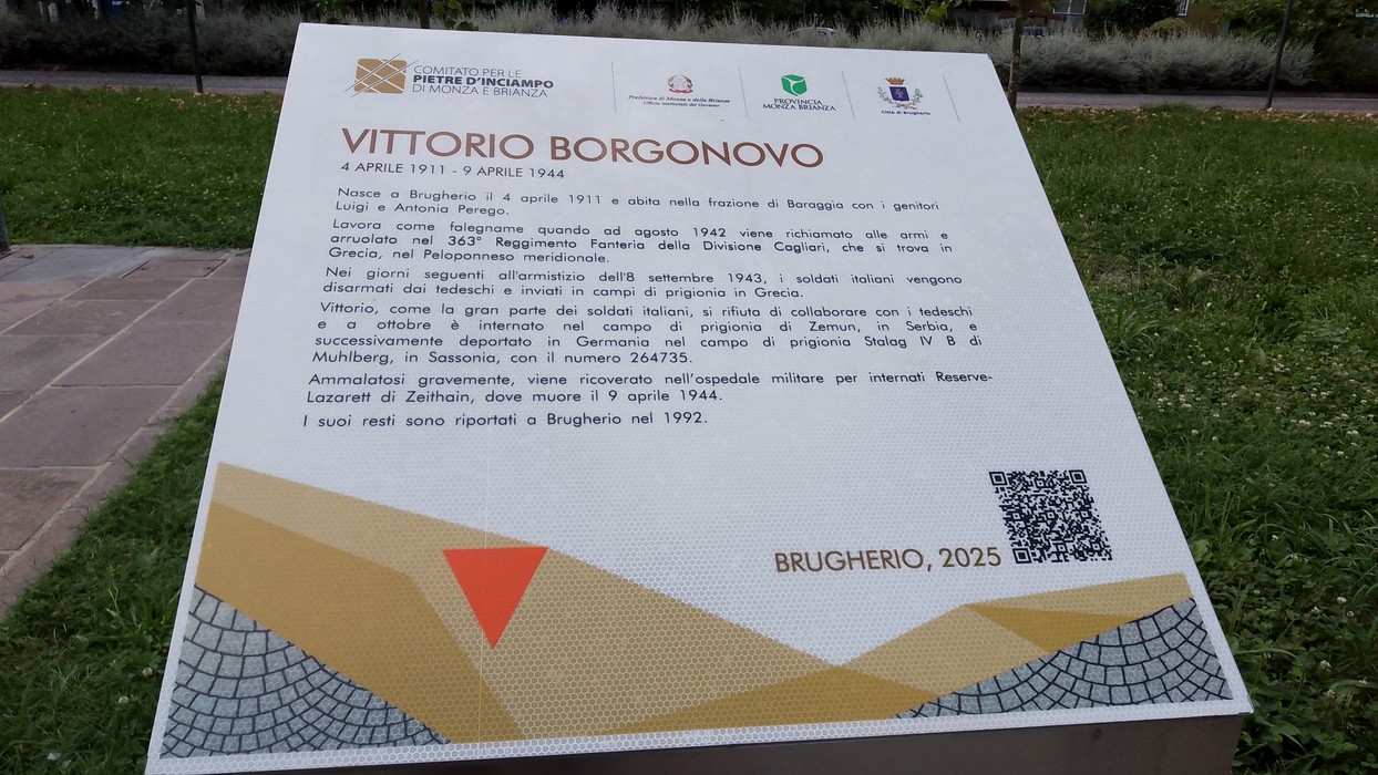 Pietre d'inciampo nel Giardino della Memoria, commemorazione e riflessione sulla storia.