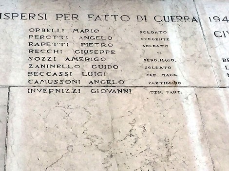Monumento dedicato ai caduti di Mede, in memoria dei soldati e partigiani che hanno sacrificato la vita in guerra.
