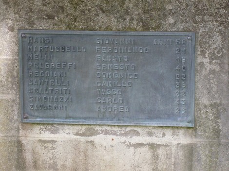 Monumento alla Resistenza: commemorazione dei giovani che hanno sacrificato la vita per la libertà.