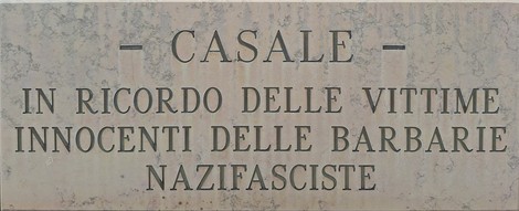 Monumento commemorativo in ricordo delle vittime innocenti delle barbarie nazifasciste a Casale.