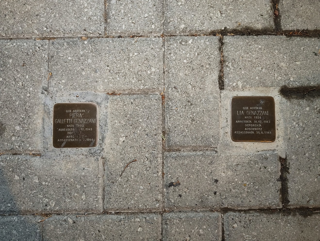Pietre d'inciampo alle Genazzani, Comune di Livorno (LI), foto 1