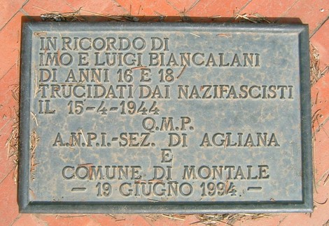 Monumento commemorativo per le vittime del nazifascismo, Passo degli Acandoli, in memoria di Biancalani.