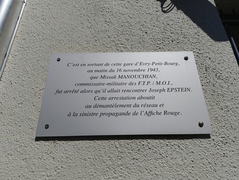 Memoriale del Gruppo Manouchian, commemorazione di eventi storici legati alla Resistenza.