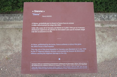 Mémorial de la France combattante, omaggio ai combattenti e alla libertà nella città di Siena.