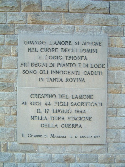Ossario di Crespino del Lamone, memoriale dedicato ai caduti nella Seconda Guerra Mondiale.