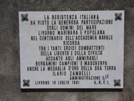 Sacrario del Castellaccio: memoriale dedicato alla Resistenza italiana e ai caduti di Livorno.