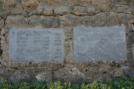 Ossario di Sant'Anna di Stazzema, commemorazione delle vittime della strage nazista del 12 agosto 1944.