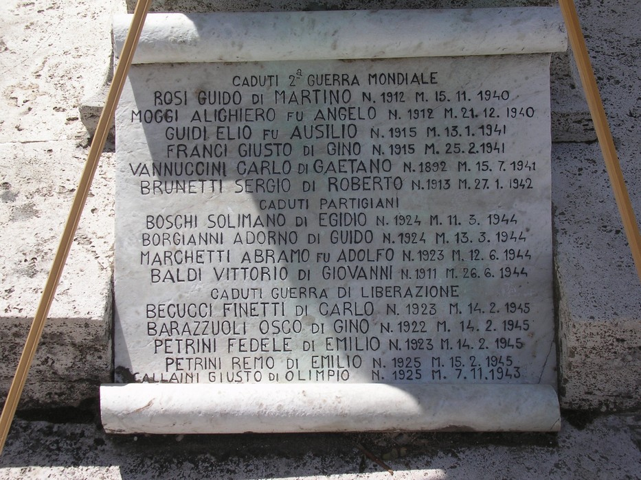 Monumento ai caduti della Seconda Guerra Mondiale, in memoria dei combattenti e delle vittime.