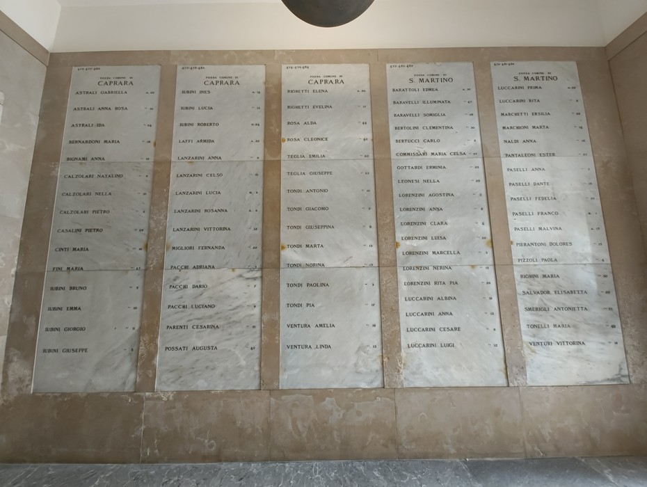 Sacrario dei Martiri di Marzabotto, memoriale dedicato alle vittime dell'eccidio durante la Seconda Guerra Mondiale.