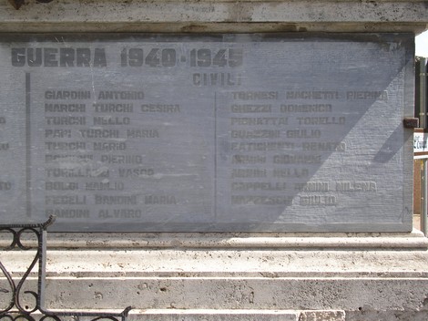 Tabernacolo commemorativo dedicato ai caduti della Guerra 1940-1945 a Torrenieri.