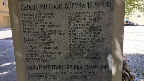 Monumento ai caduti di Mordano, dedicato ai soldati delle due guerre mondiali.