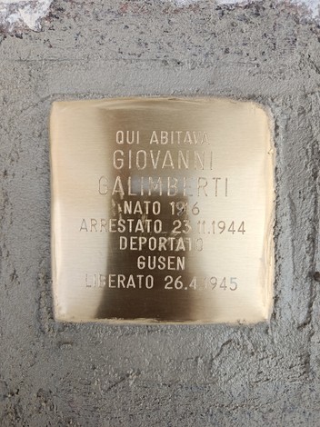 Pietra d'inciampo a Galimberti, Comune di Muggiò (MB), foto 1