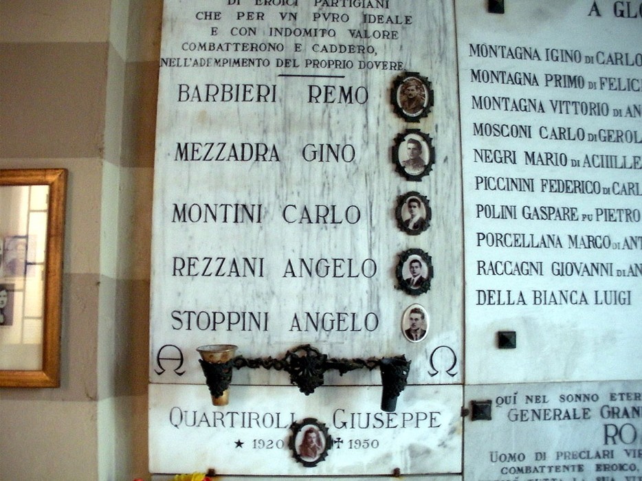 Sacrario dei caduti di Castello, omaggio ai valorosi partigiani e ai loro sacrifici per la libertà.