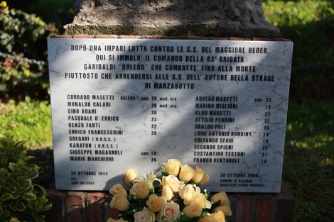 Monumento alla Brigata Bolero, onore ai caduti della resistenza e della lotta contro il regime nazifascista.