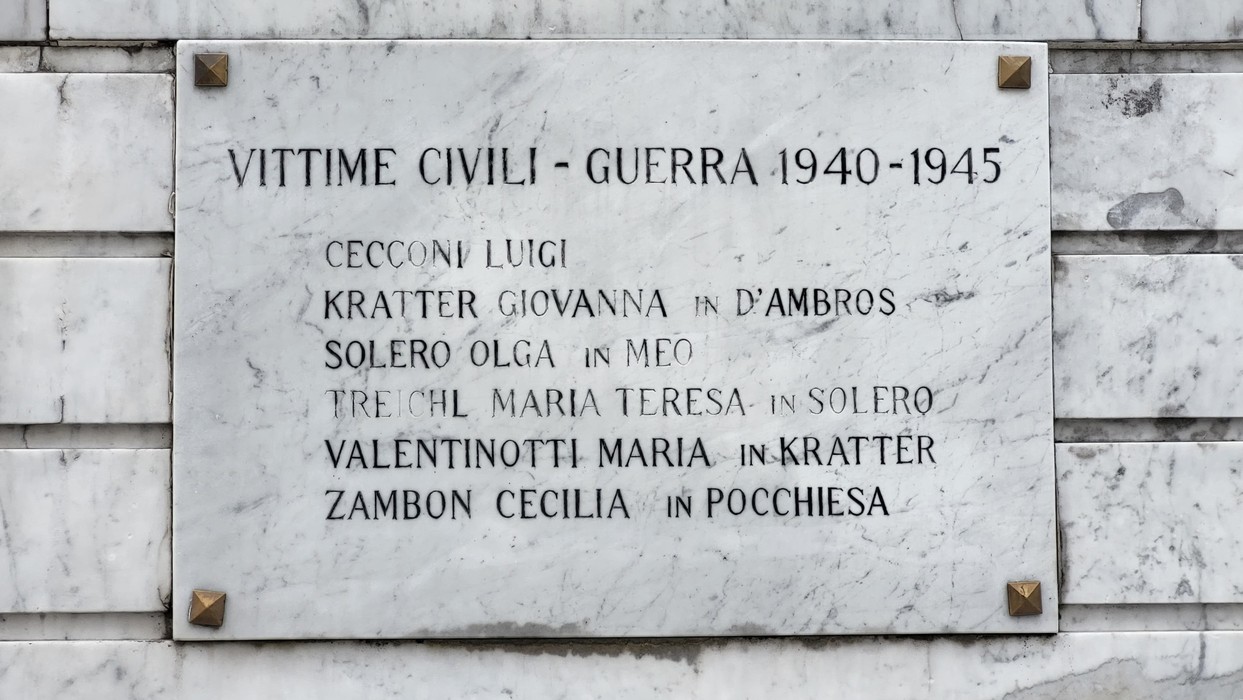Monumento ai Caduti di Sappada, commemorazione delle vittime civili della guerra 1940-1945.