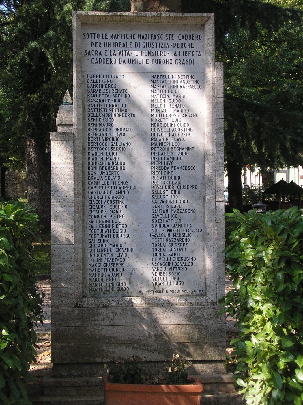 Monumento ai caduti della Niccioleta, in memoria dei sacrifici per giustizia e libertà.