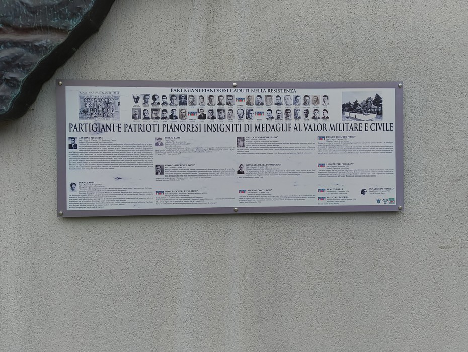 Monumento ai partigiani caduti di Pianoro, commemorazione dei patrioti e della Resistenza.