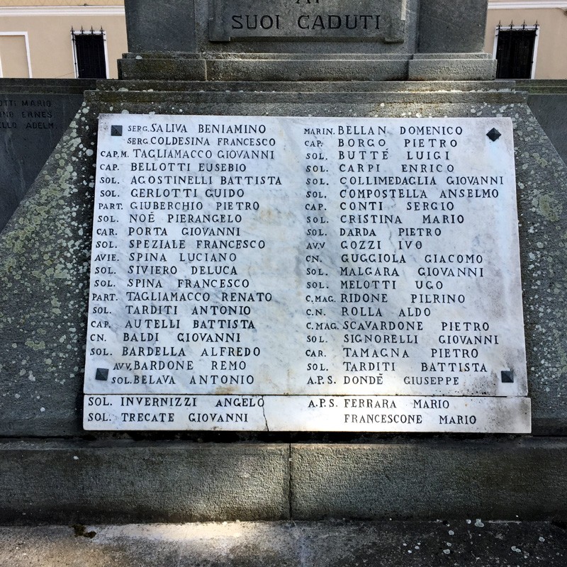 Monumento commemorativo ai caduti di Robbio, onore e memoria per i sacrifici dei soldati locali.