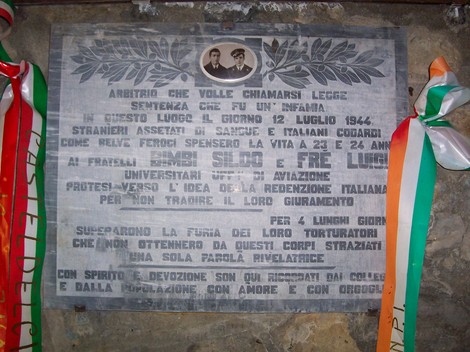 Cappella dedicata ai fratelli Bimbi, commemorativa del loro sacrificio durante la Seconda Guerra Mondiale.