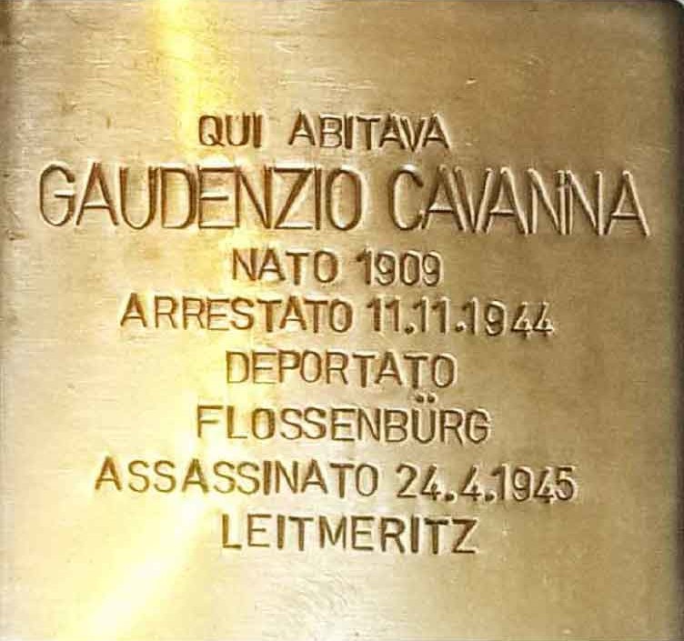 Pietra d'inciampo a Cavanna, Comune di Brallo di Pregola (PV), foto 1