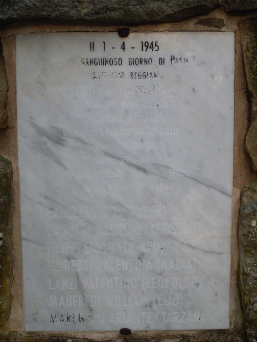 Monumento ai Caduti Partigiani del Monte della Castagna, in memoria dei combattenti della Resistenza.