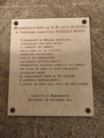 Sacrario dei Martiri di Marzabotto, in memoria dei partigiani caduti e delle vittime del conflitto.