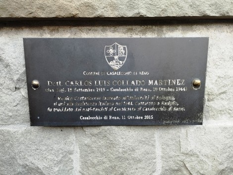 Monumento a Collado Martinez, dedicato a un importante personaggio di Casalecchio di Reno, installato nel 2015.