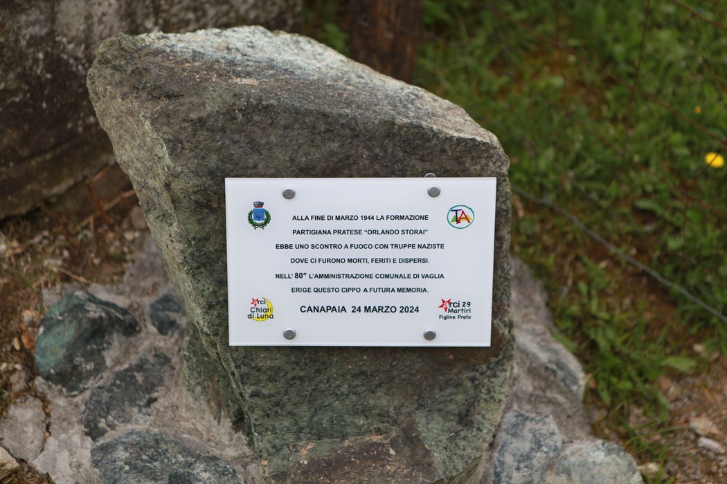 Cippo commemorativo della battaglia della brigata Storai, situato a Canapia, dedicato alla memoria storica.