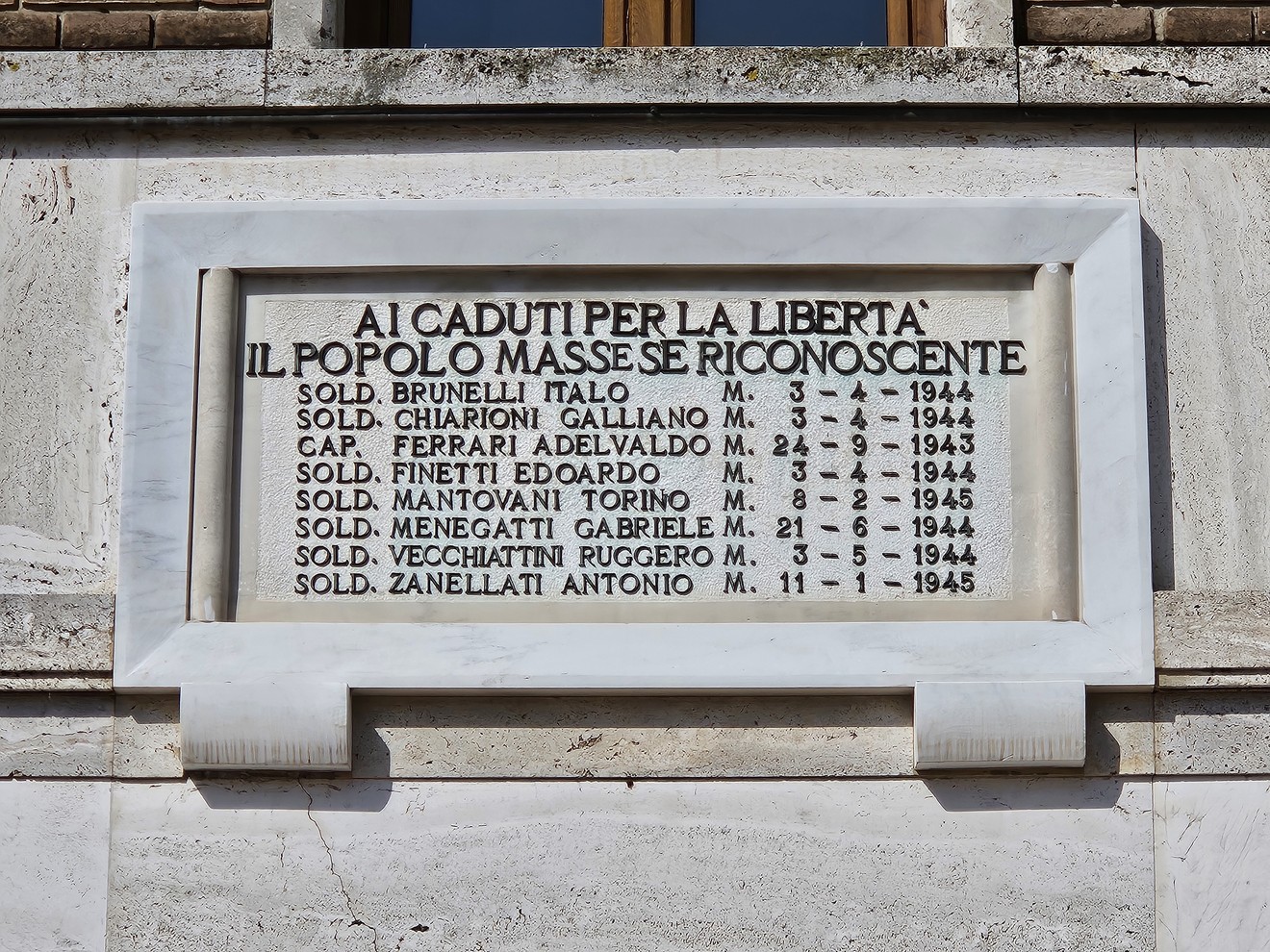 Lapide ai Caduti per la Libertà, Comune di Fiscaglia (FE), foto 1