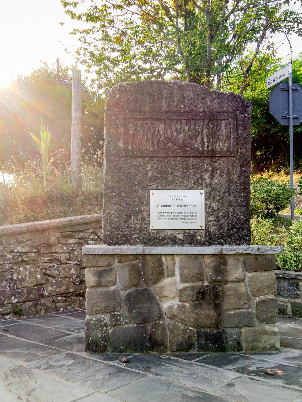 Monumento ai caduti della Resistenza, Comune di Castiglione dei Pepoli (BO), foto 1