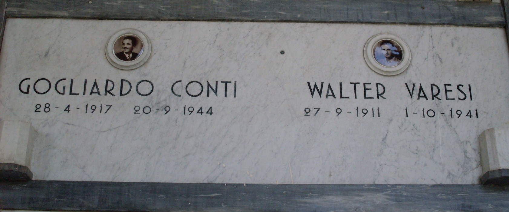 Sacrario dei caduti di Campegine con i nomi dei valorosi soldati commemorati.