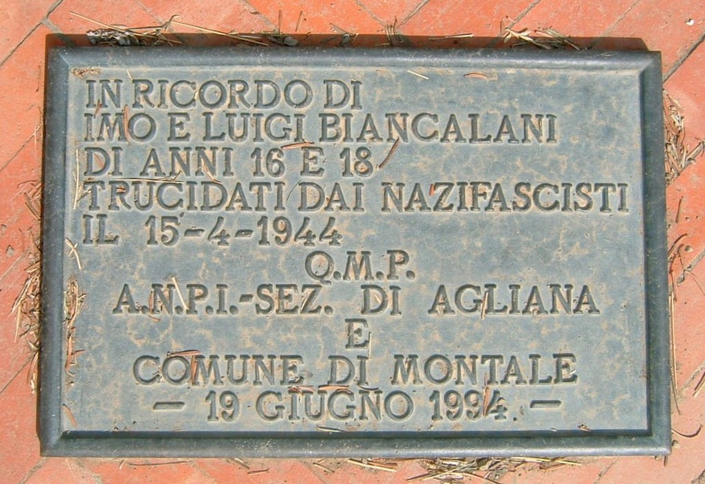 Monumento commemorativo per le vittime del nazifascismo, Passo degli Acandoli, in memoria di Biancalani.