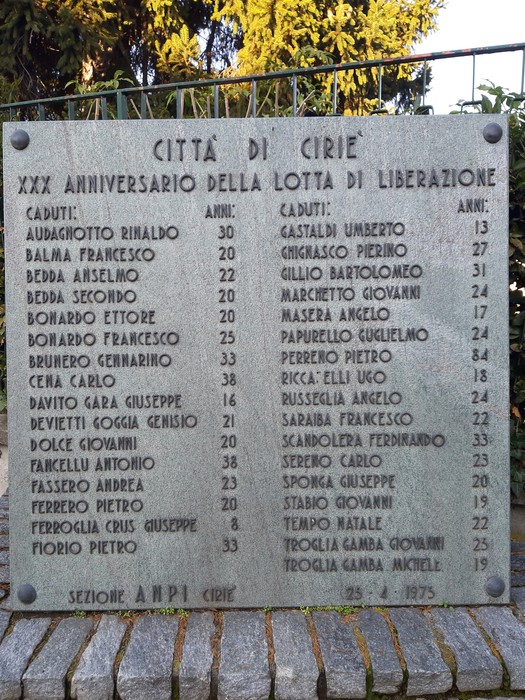 Monumento ai Martiri della Libertà, dedicato alla memoria dei caduti nella lotta per la libertà.