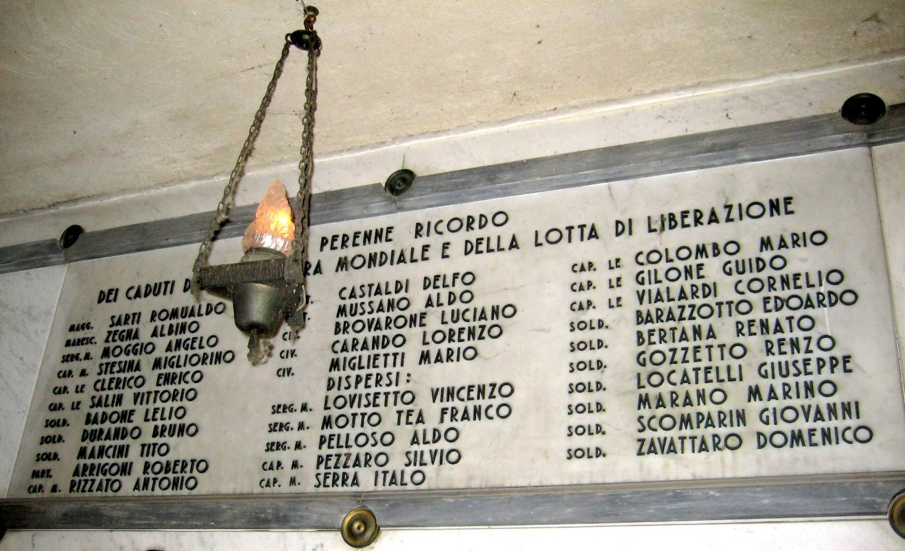 Sacrario dedicato ai caduti della Seconda Guerra Mondiale, luogo di memoria e onore per i sacrifici compiuti.