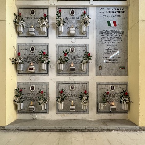 Sacrario ai caduti per la libertà di Rovereto, commemorazione per il 75° anniversario della liberazione.