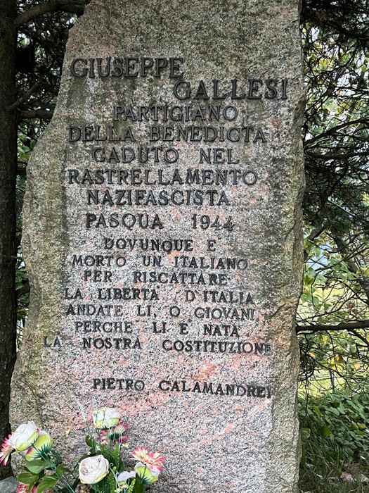 Monumento a Gallesi, dedicato al partigiano Giuseppe Gallesi caduto nel rastrellamento nazifascista nel 1944.