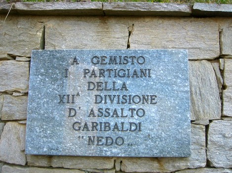 Monumento ai caduti per la Libertà, commemorazione dei partigiani della XII Divisione Garibaldi.