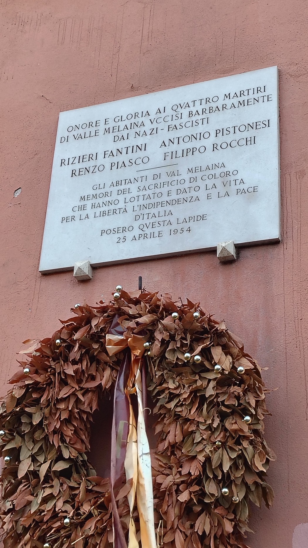Lapide a Fantini, Piasco, Pistonesi e Rocchi, Comune di Roma (RM), foto 1