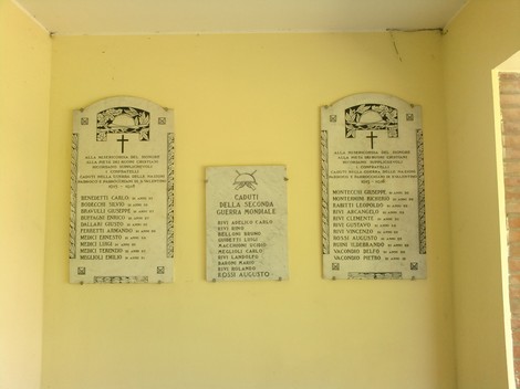 Lapidi commemorative dei caduti di San Valentino, onore ai sacrifici nella Seconda Guerra Mondiale.