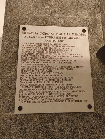 Sacrario dei Martiri di Marzabotto, memoriale dedicato ai partigiani e alle vittime della Seconda Guerra Mondiale.