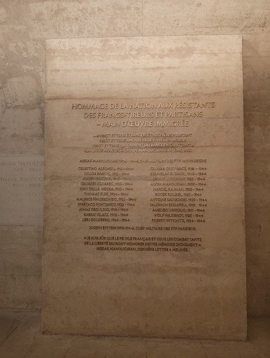 Iscrizione al gruppo Manouchian, Francia, foto 2
