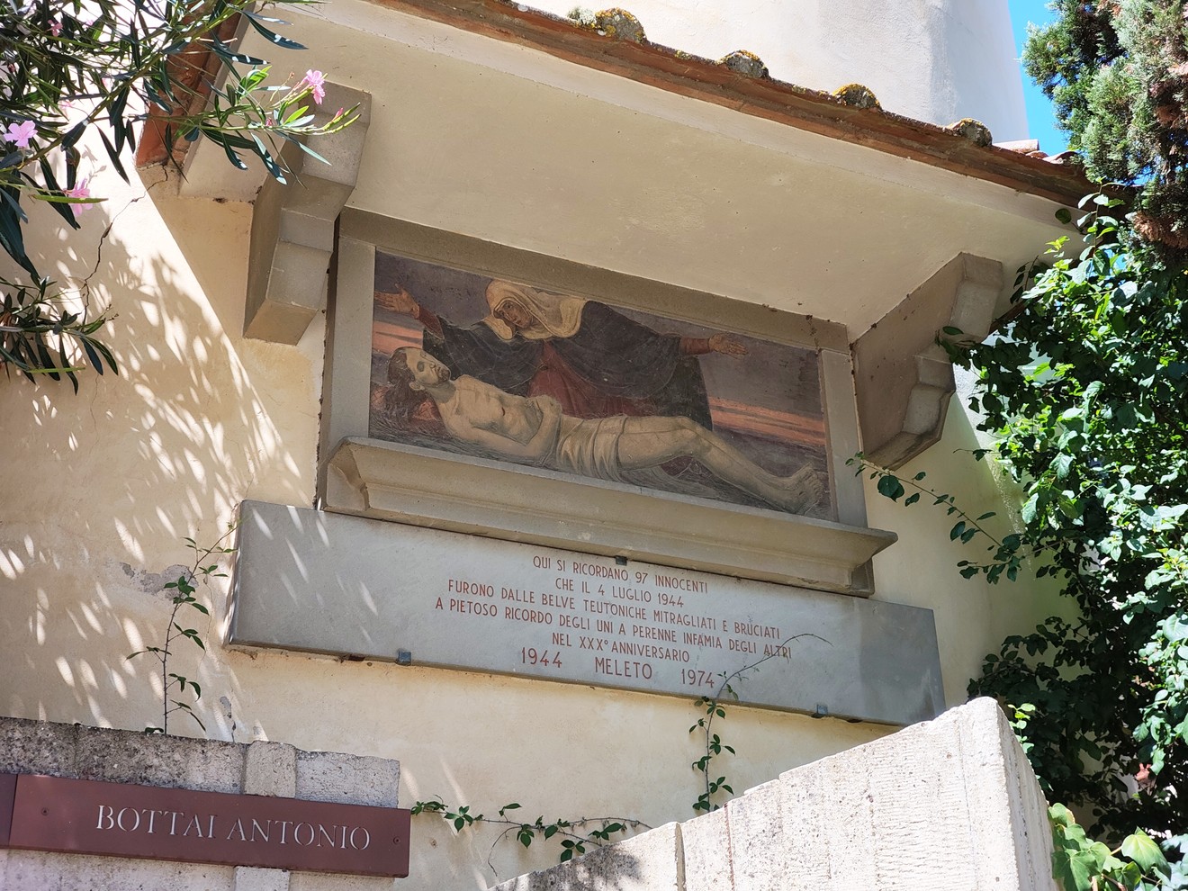 Lapide dell'eccidio di Meleto, Comune di Cavriglia (AR), foto 1