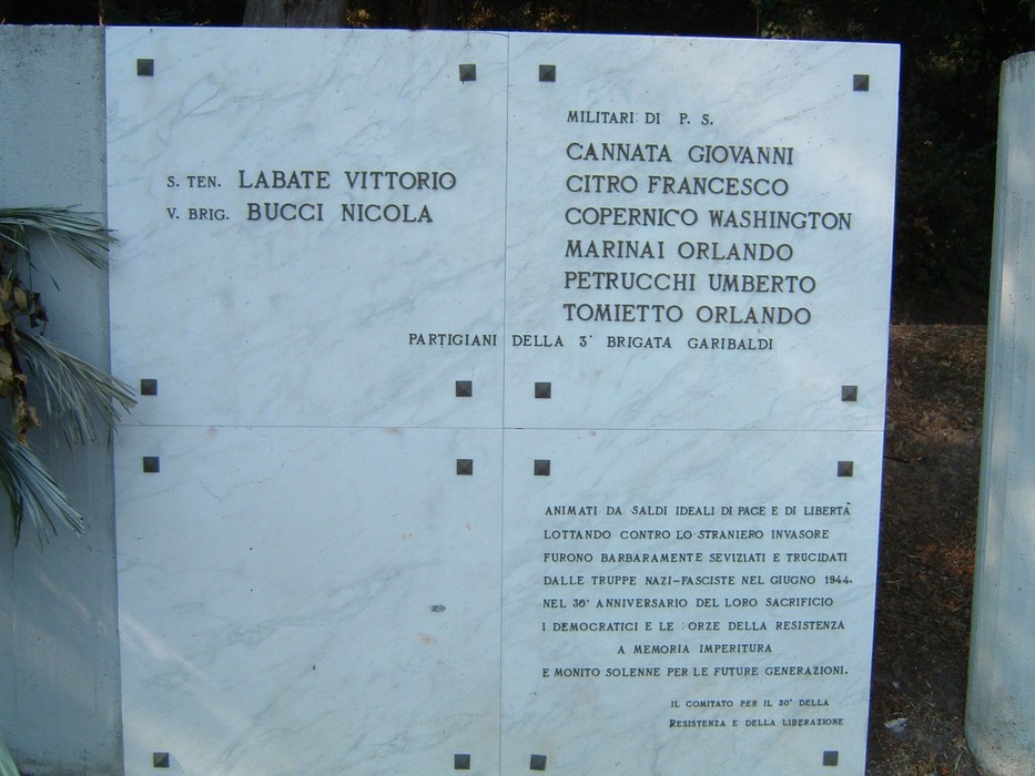 Monumento di Nugola Vecchia, dedicato ai partigiani della 3ª Brigata Garibaldi, commemorativo e storico.