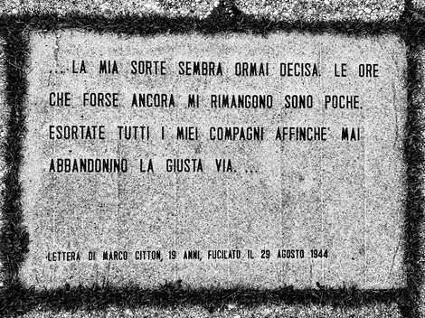 Monumento al Partigiano e alla Resistenza, omaggio ai valorosi combattenti per la libertà.
