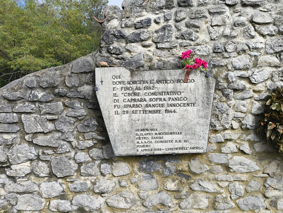 Rovine di Caprara di Sopra, testimonianza storica e luogo di memoria della comunità locale.