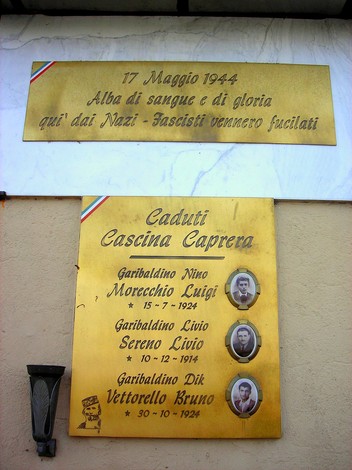 Monumento commemorativo dedicato alle vittime dell'eccidio di Mottalciata, avvenuto il 17 maggio 1944.