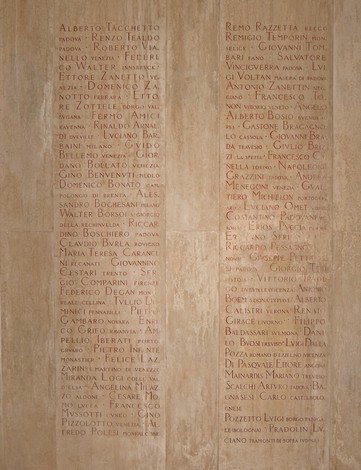 Sacrario degli studenti universitari caduti, dedicato alla memoria di coloro che hanno perso la vita.