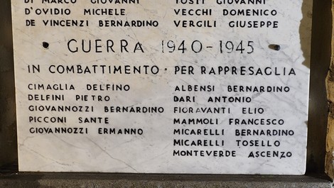 Monumento ai caduti di Rocca Canterano, dedicato ai soldati della Seconda Guerra Mondiale.