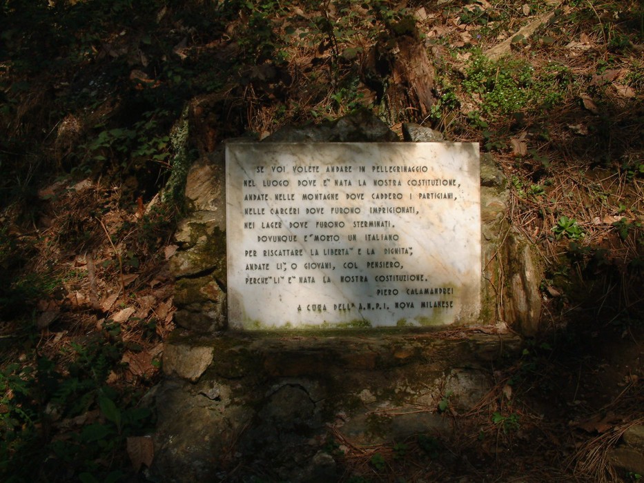 Parco della Resistenza del Monte Brugiana: luogo di memoria e riflessione sulla libertà e la Costituzione.